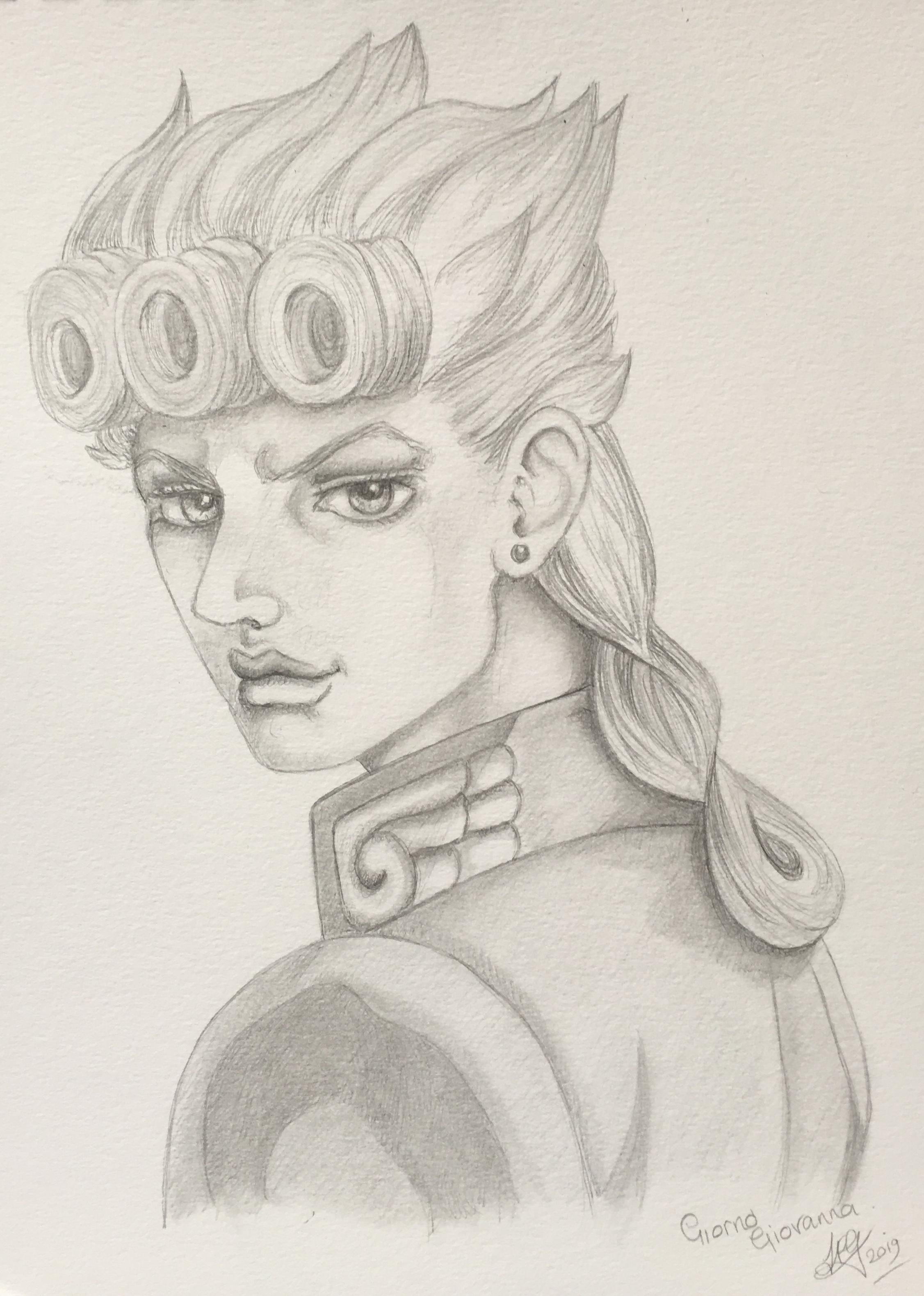 Giorno Giovanna JoJos Bizarre Adventure Drawing Pics