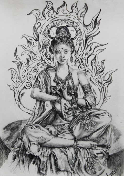 Goddess Drawing Image