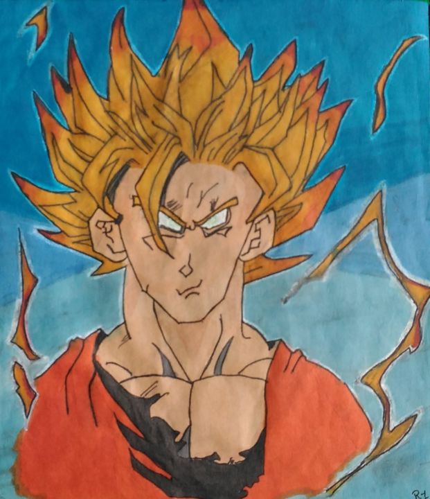 Goku Art Drawing