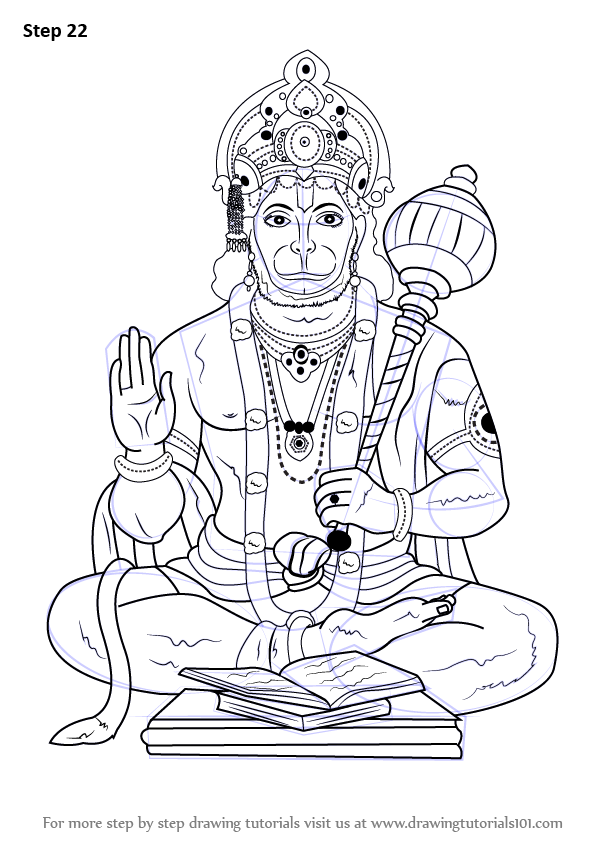 Hanuman Drawing Beautiful Image