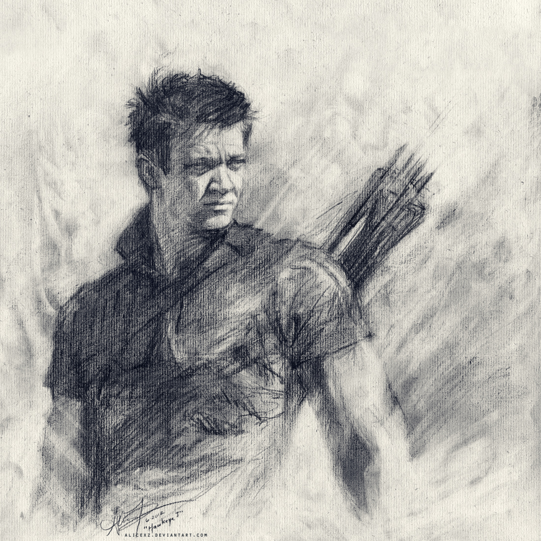 Hawkeye Drawing Realistic