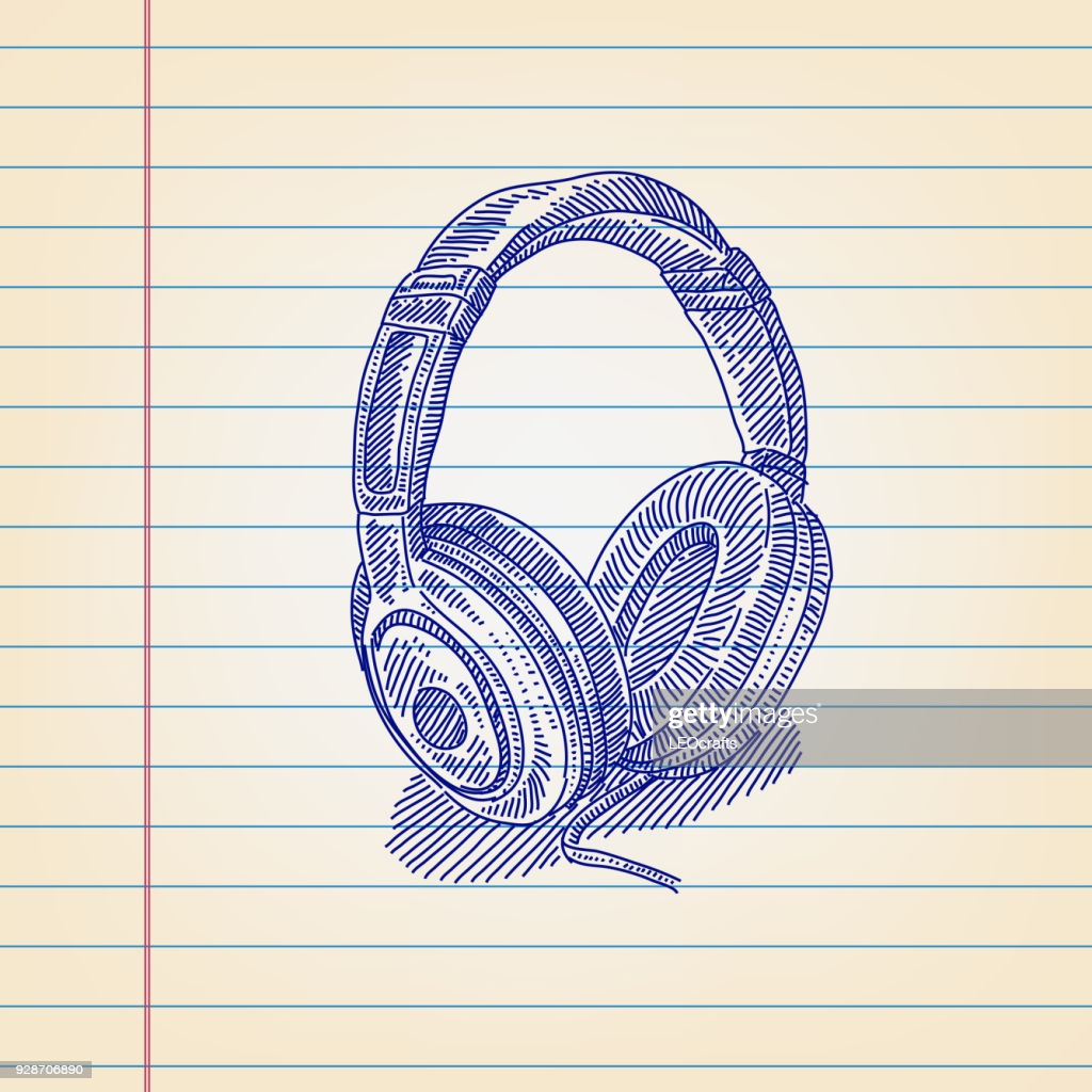 Headphones Art Drawing