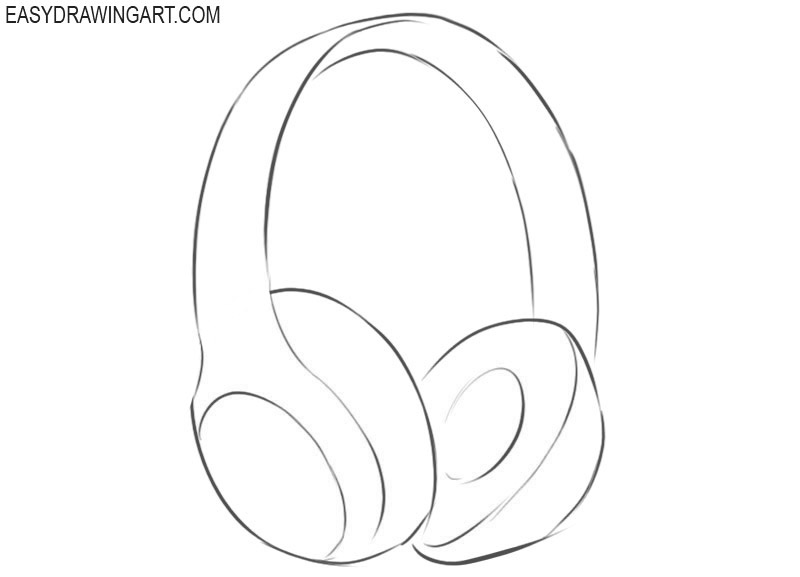 Headphones Drawing Realistic