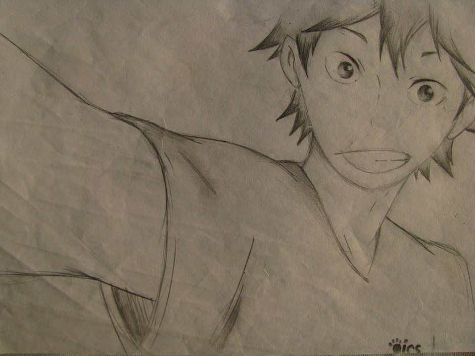 Hinata Shoyo Drawing Photo