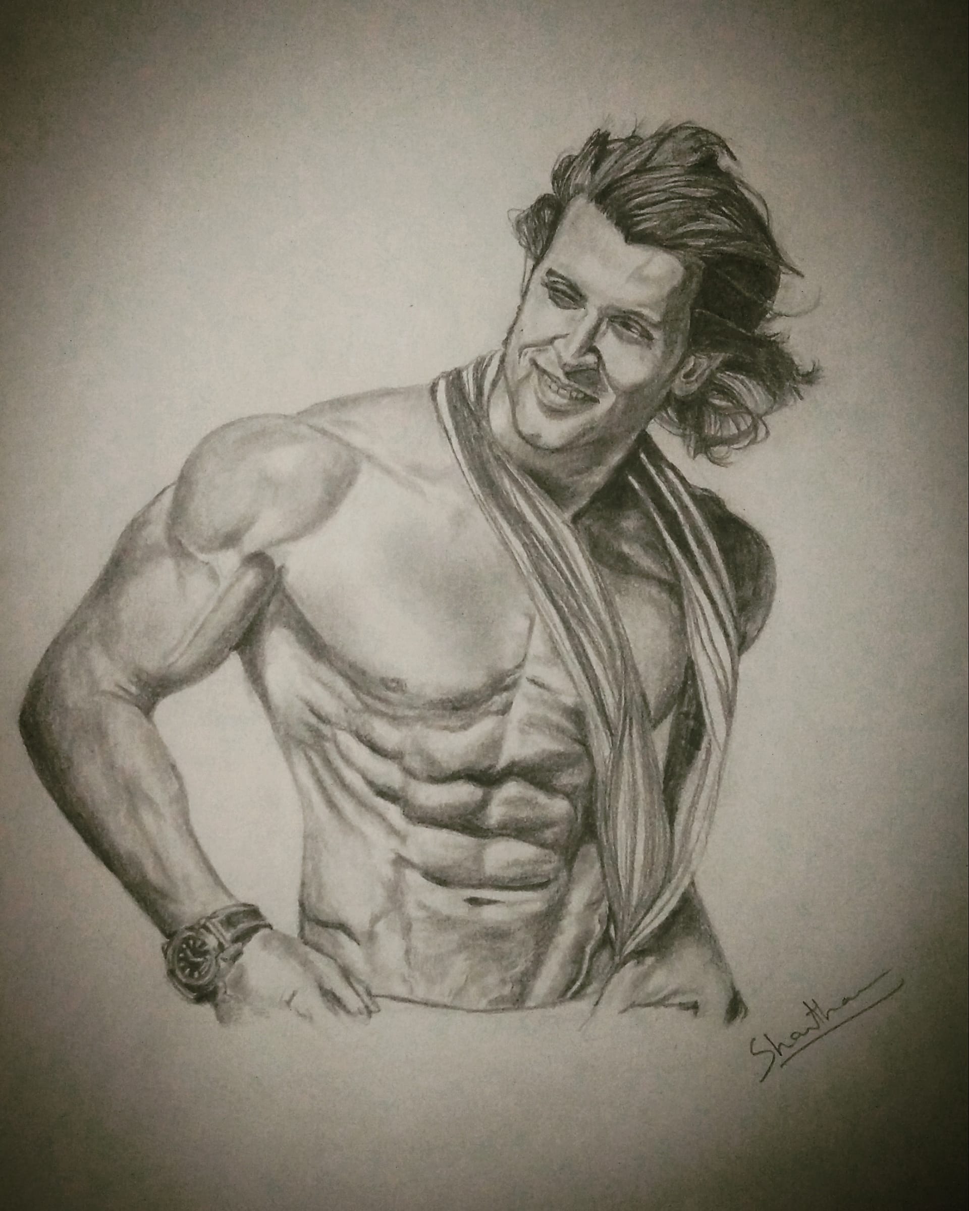 Hrithik Roshan blown away by fan's hyper-realistic pencil sketch; says  'Thank you for the love' | Hindi Movie News - Times of India
