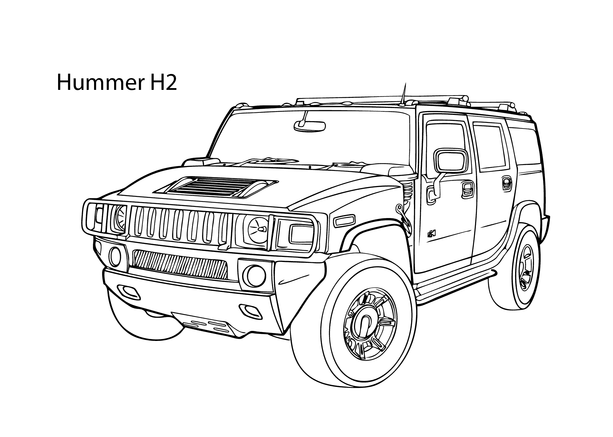 Hummer Drawing Pics