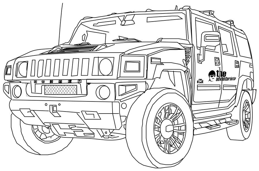 Hummer Drawing Realistic
