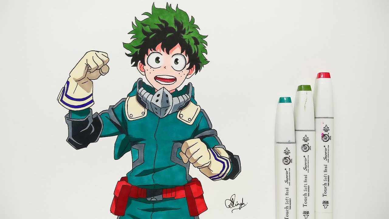 Izuku Midoriya Drawing Photo