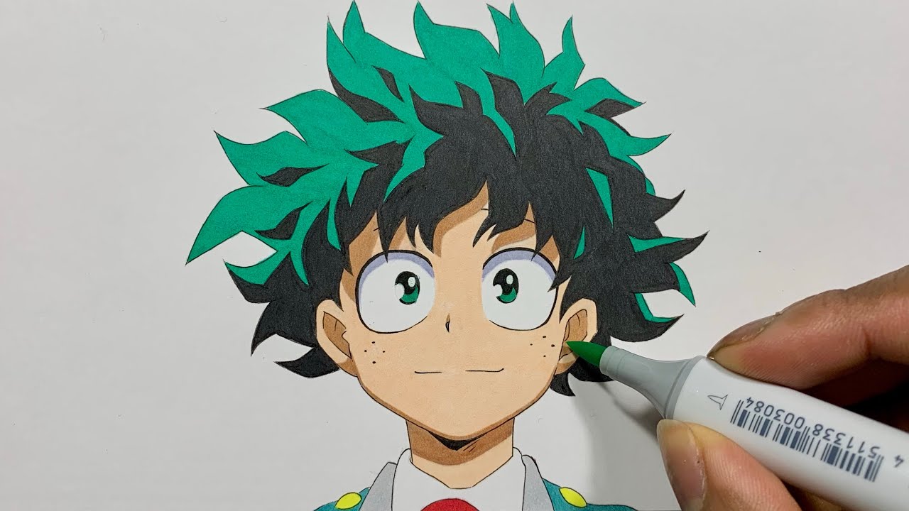 Izuku Midoriya Drawing Picture