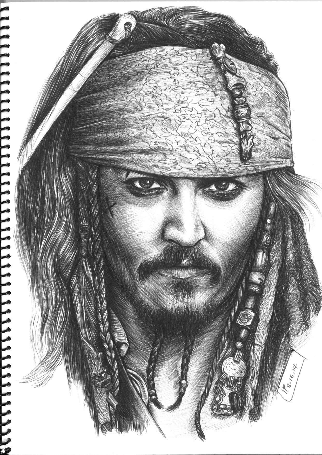 Jack Sparrow Drawing Beautiful Art