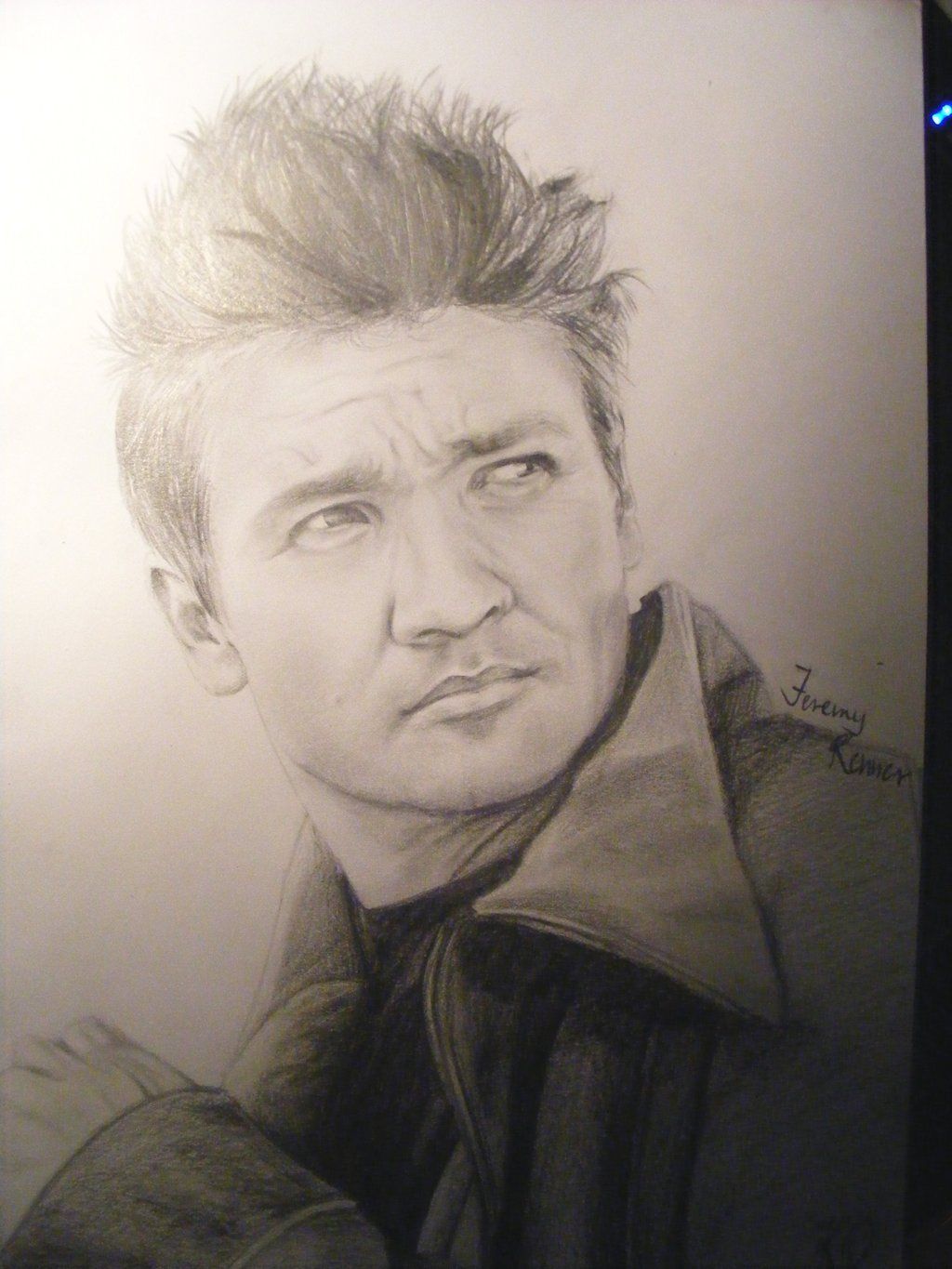 Jeremy Renner Drawing Amazing