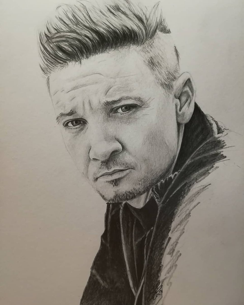 Jeremy Renner Drawing High-Quality
