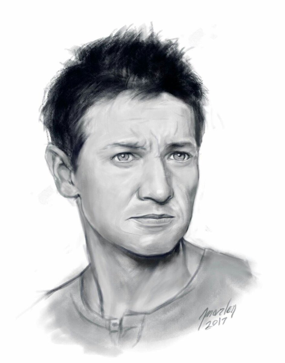 Jeremy Renner Drawing Pic