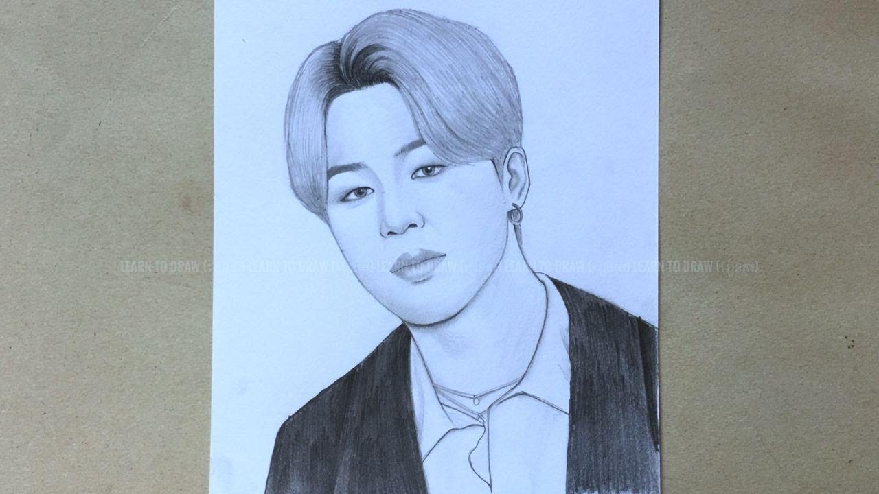 Jimin Drawing Pictures