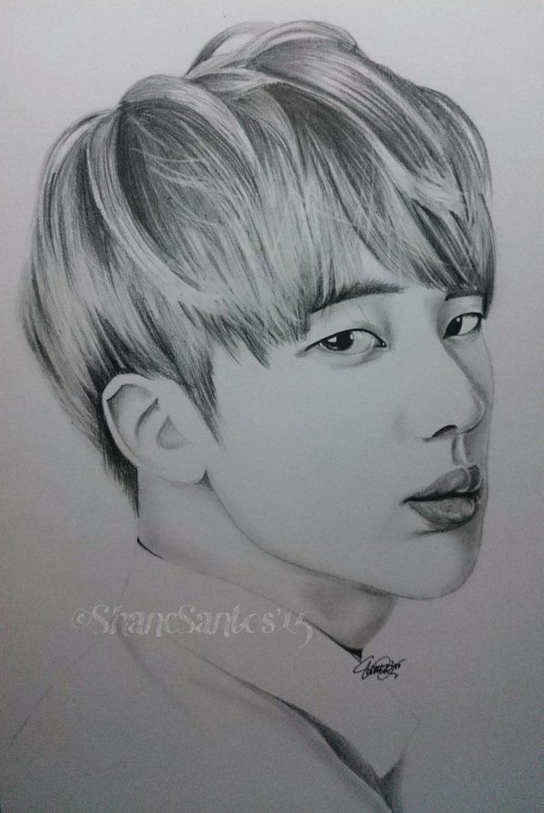 Jin#BTS  Bts jin, Bts black and white, Seokjin