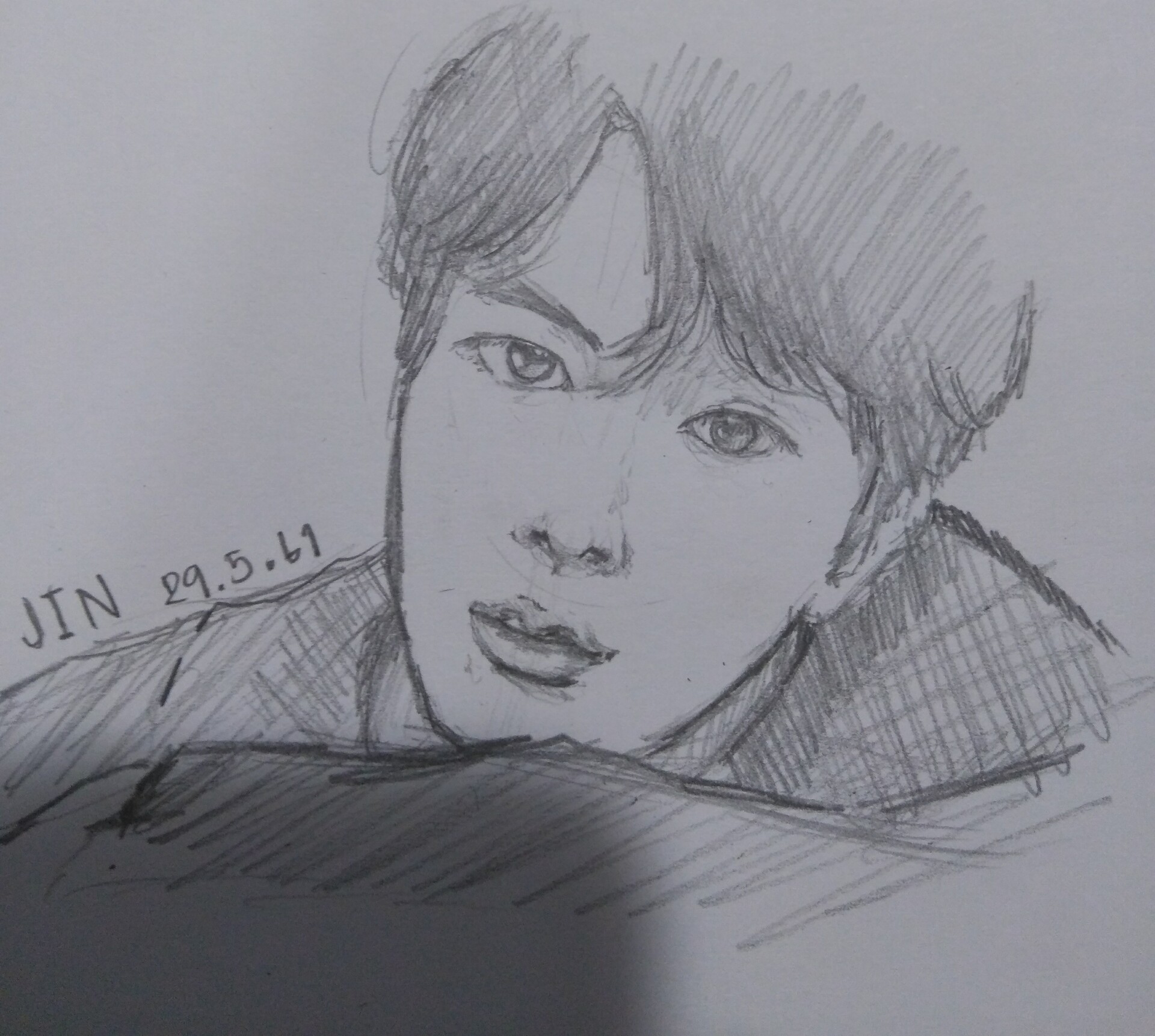 Jin Drawing Beautiful Image
