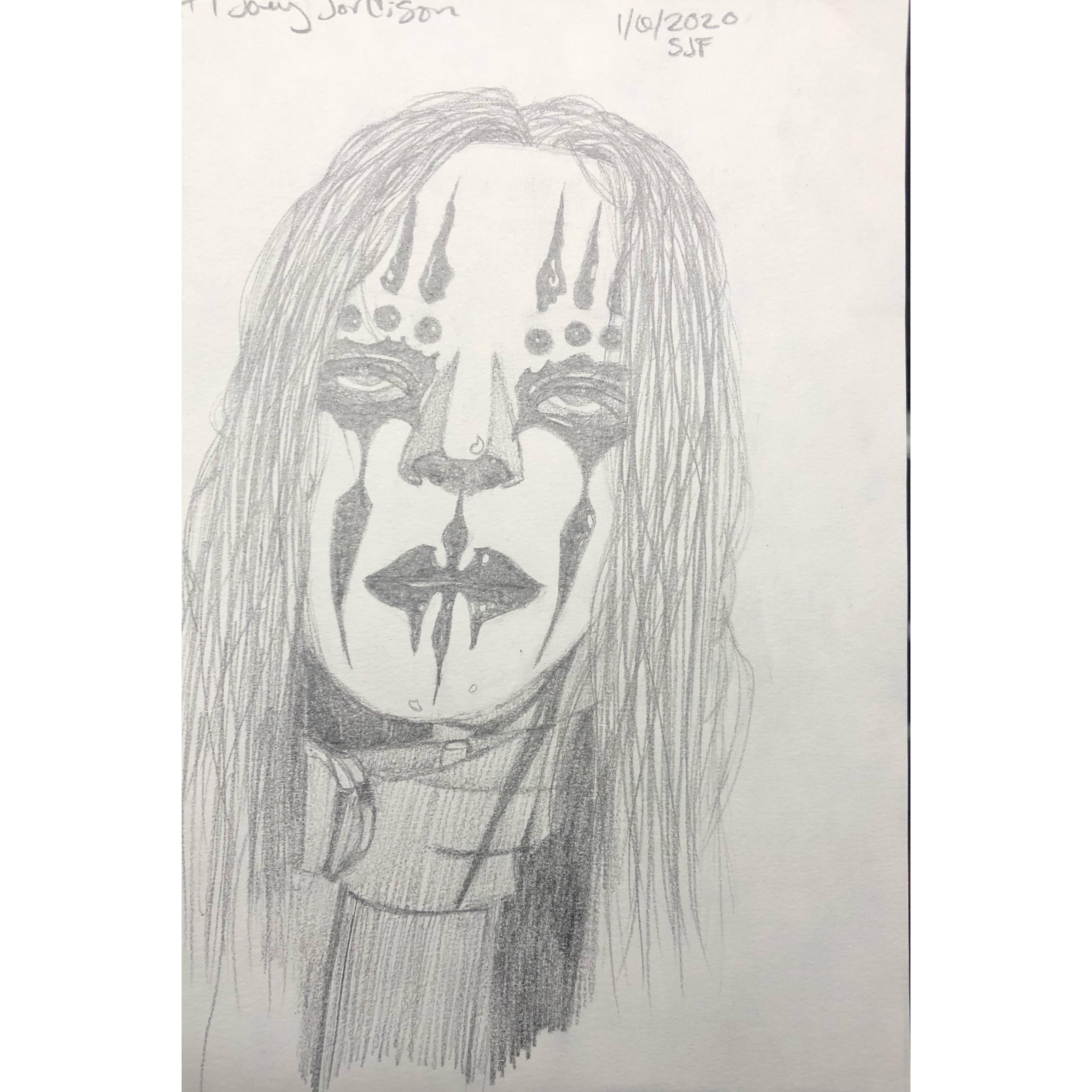 Joey Jordison Drawing Beautiful Image