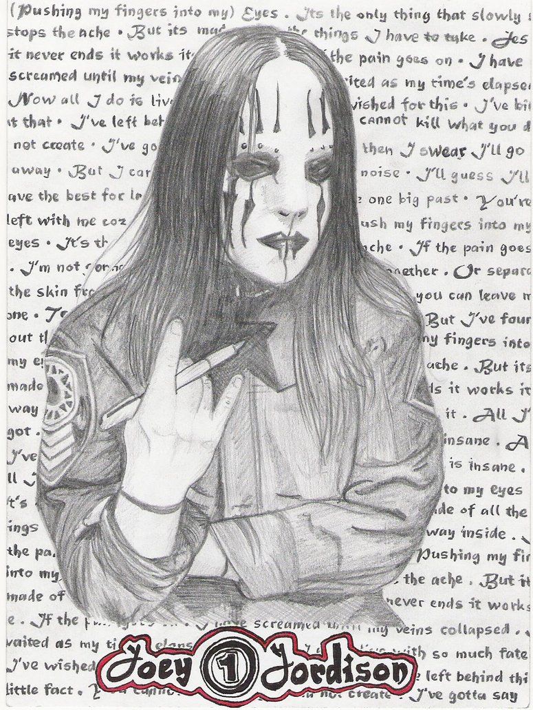 Joey Jordison Drawing Pic