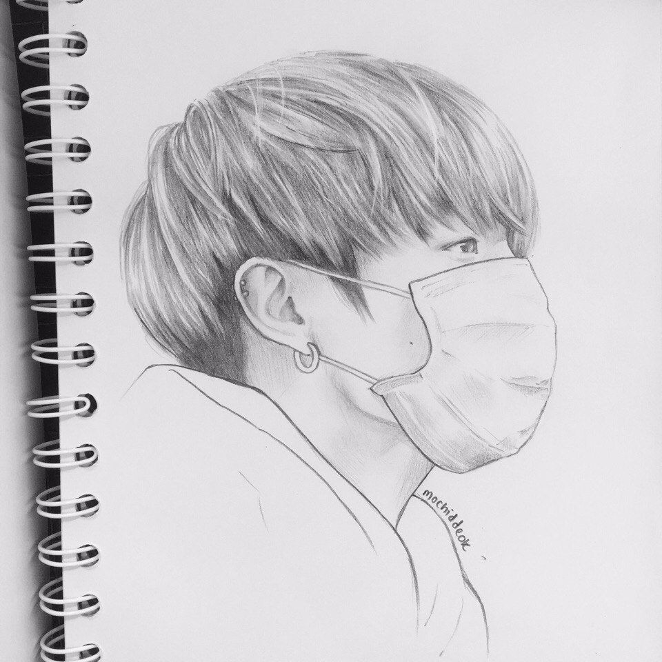 Jungkook Drawing High-Quality