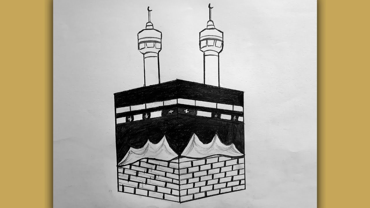 Kaaba Art Drawing