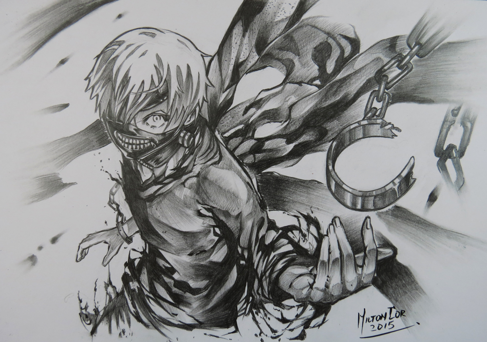 Ken Kaneki drawing nr.2 (hope u like it^^ | Ghoul Amino