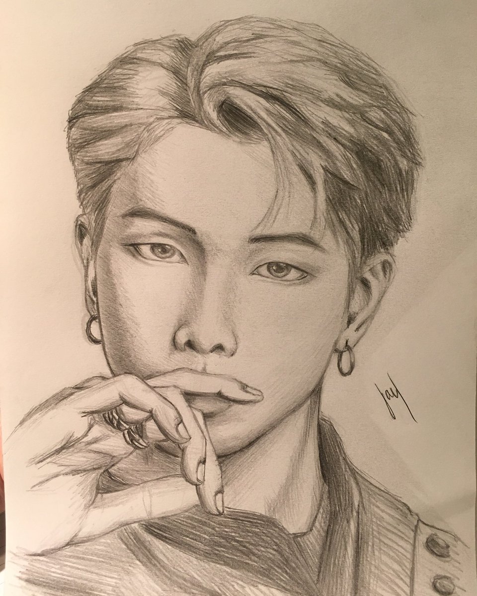 Kim Nam-Joon Drawing Beautiful Image