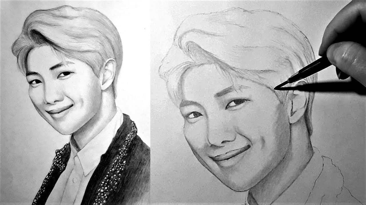 Kim Nam-Joon Drawing Photo