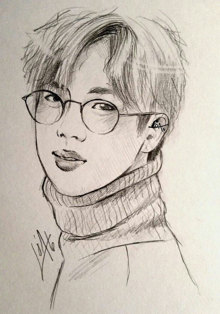 Kim Seok-Jin Drawing Photo