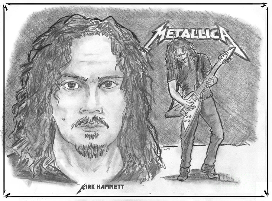 Kirk Hammett Drawing Beautiful Image