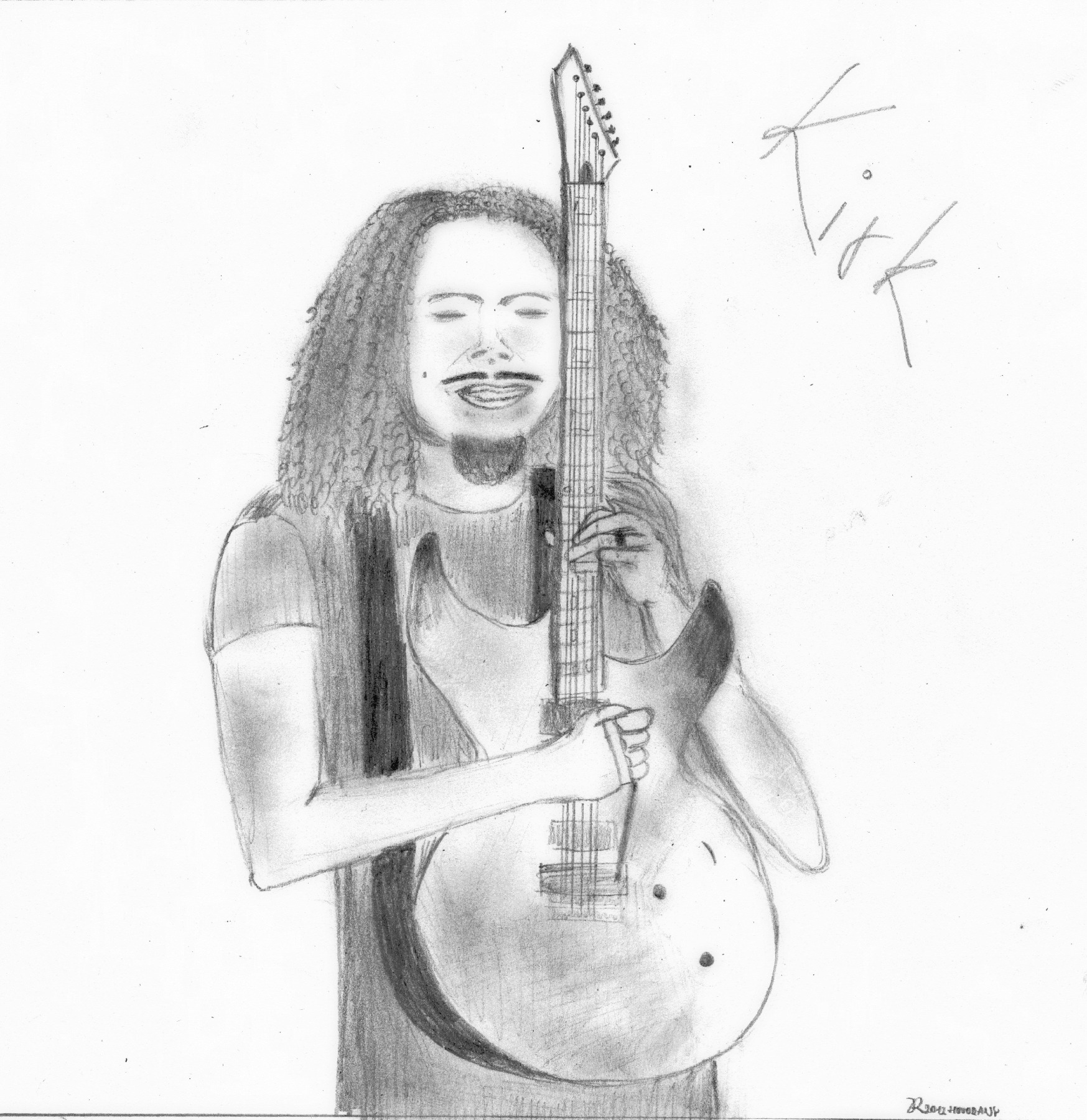 Kirk Hammett Drawing High-Quality