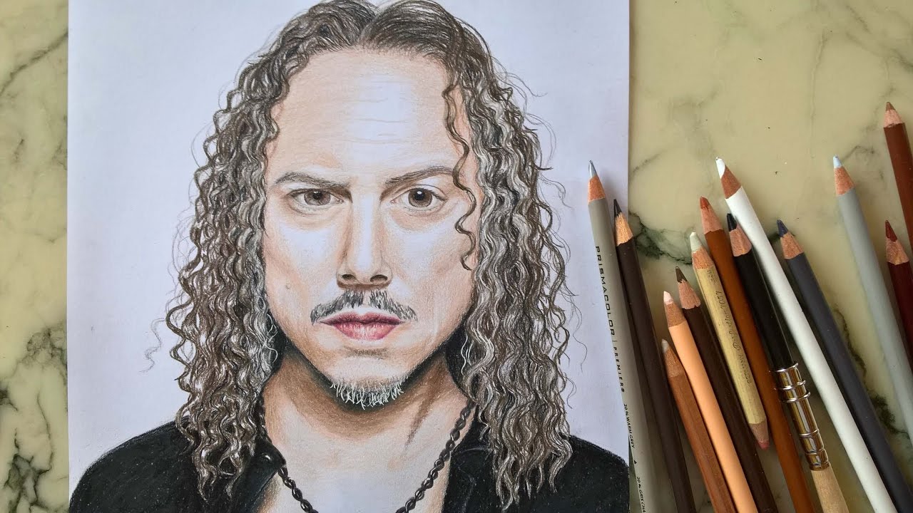 Kirk Hammett Drawing Picture