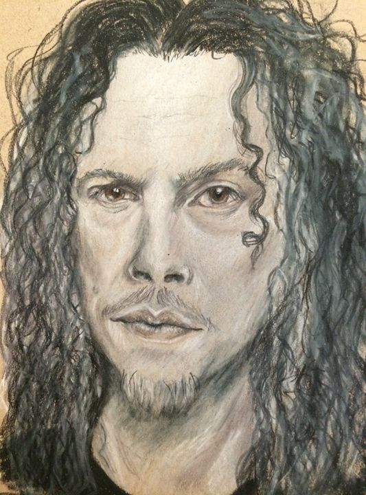 Kirk Hammett Drawing Realistic