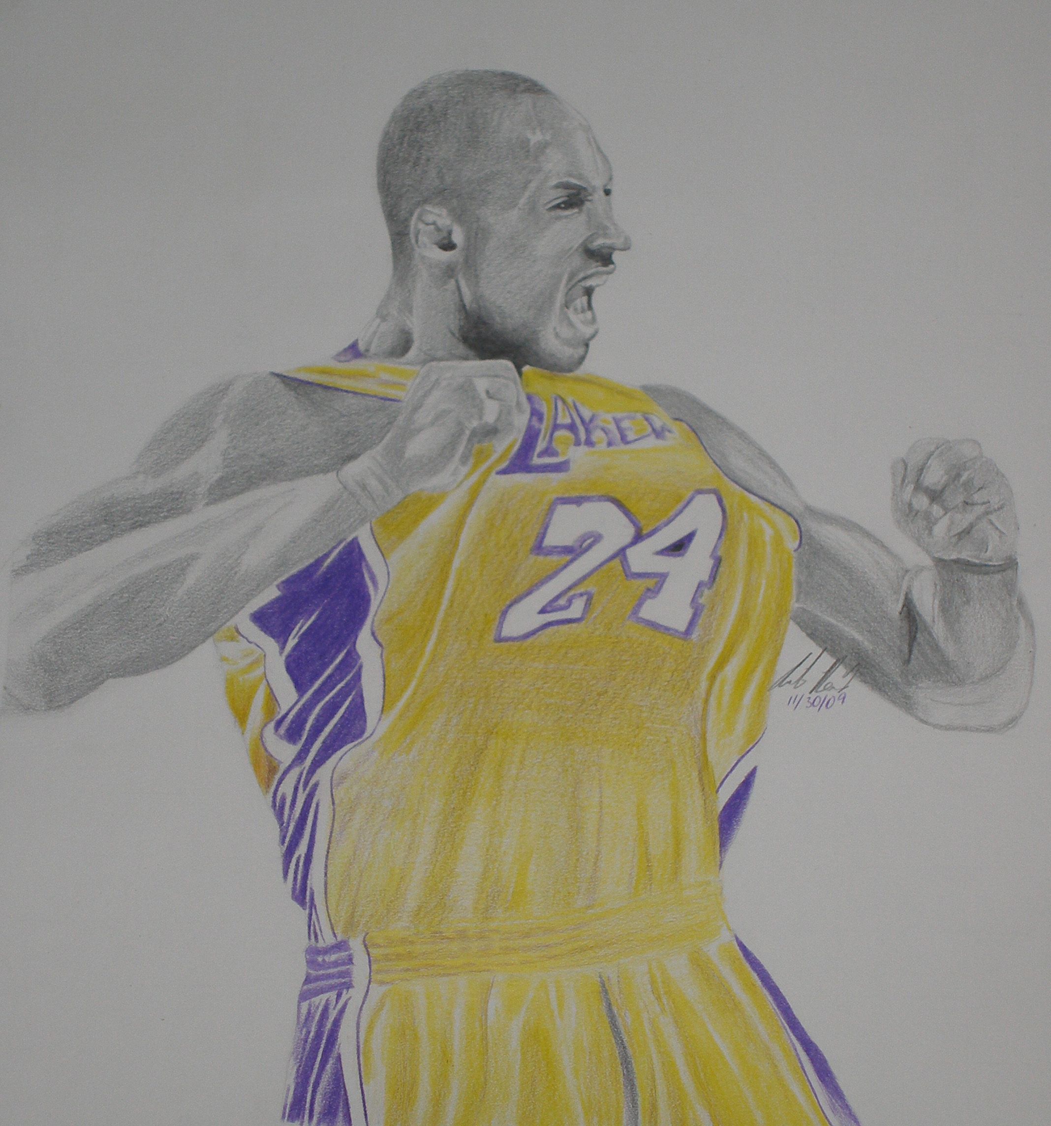 Kobe Bryant Art Drawing