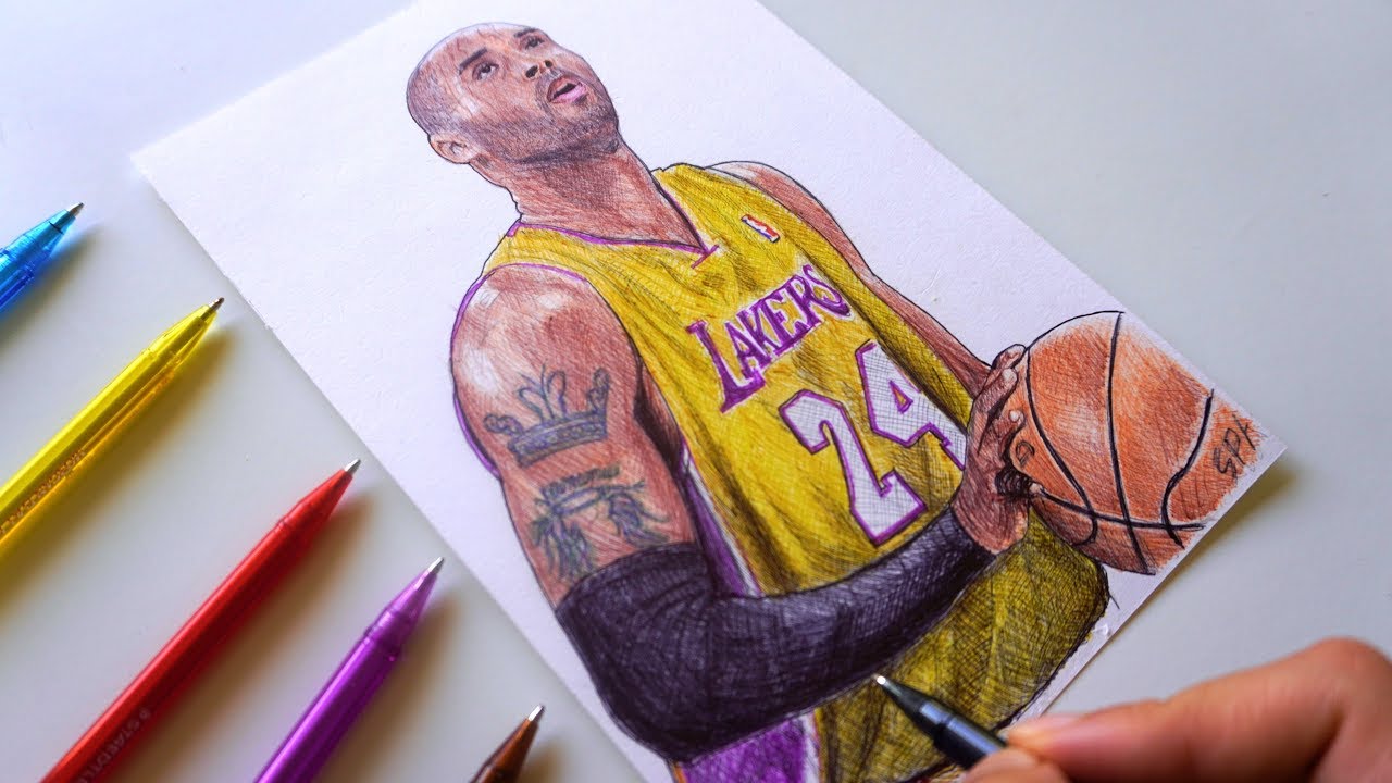 Kobe Bryant Drawing Beautiful Image