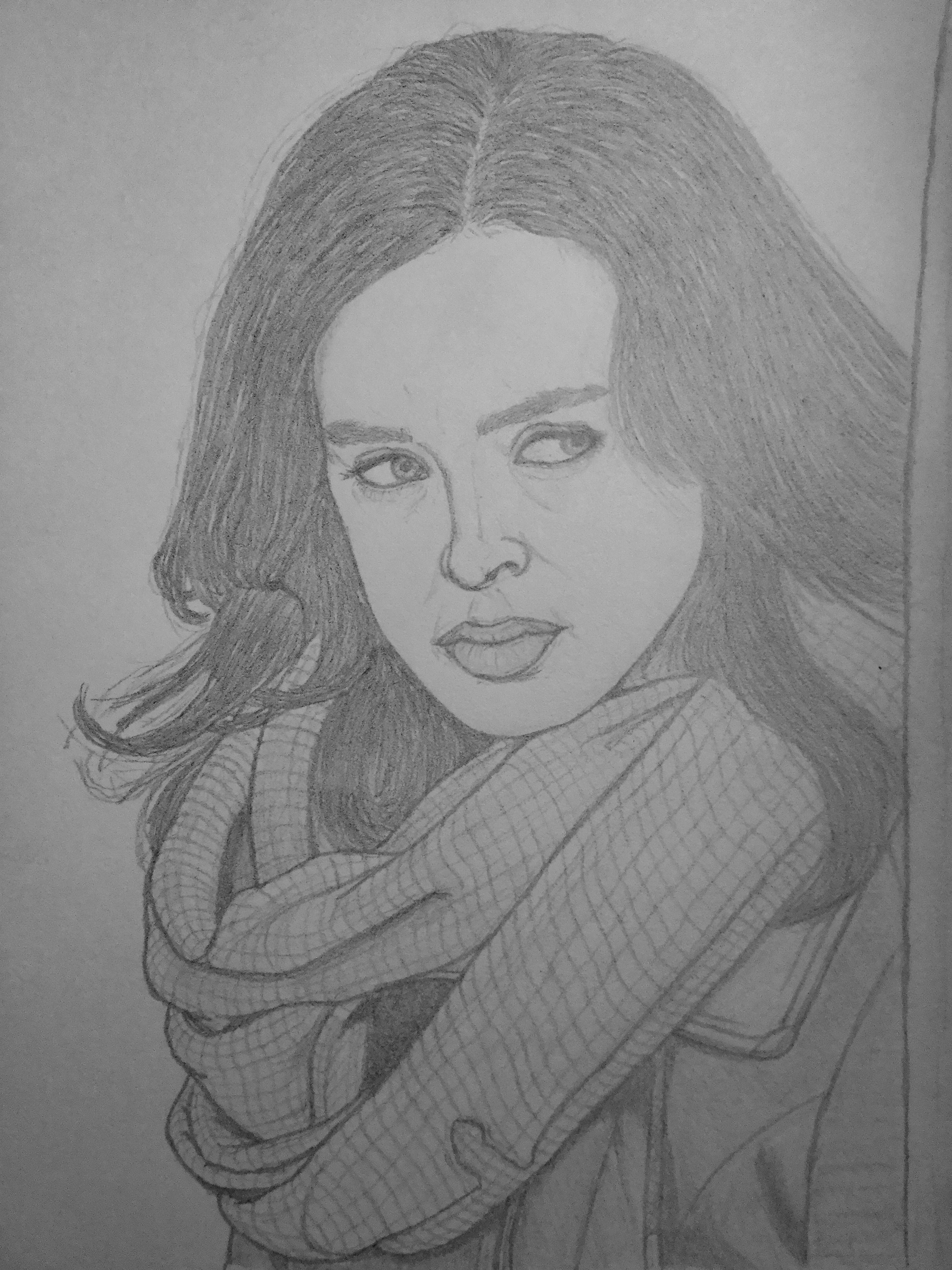 Krysten Ritter Drawing Pictures