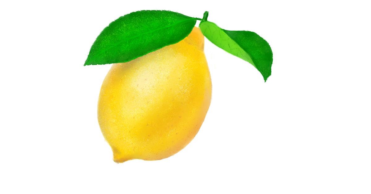 Lemon Drawing High-Quality