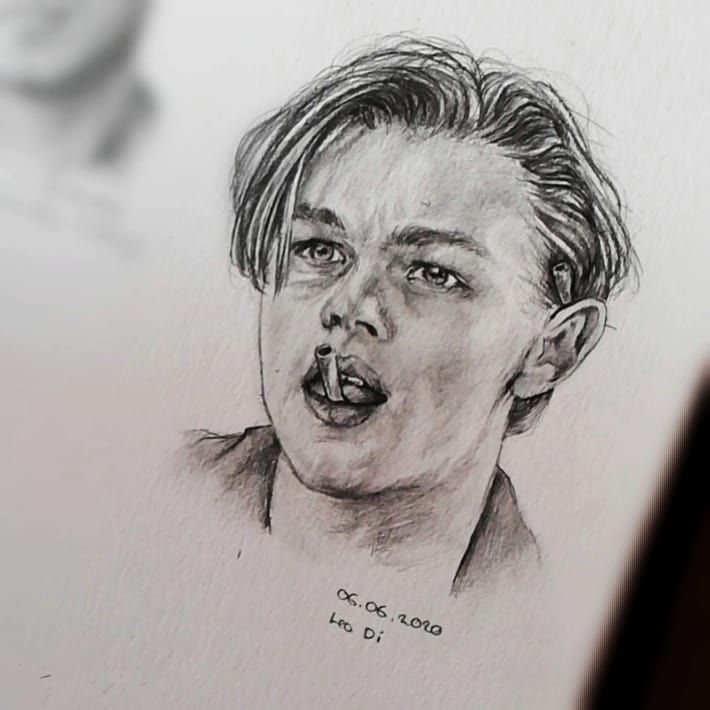 Leonardo DiCaprio Drawing Beautiful Art