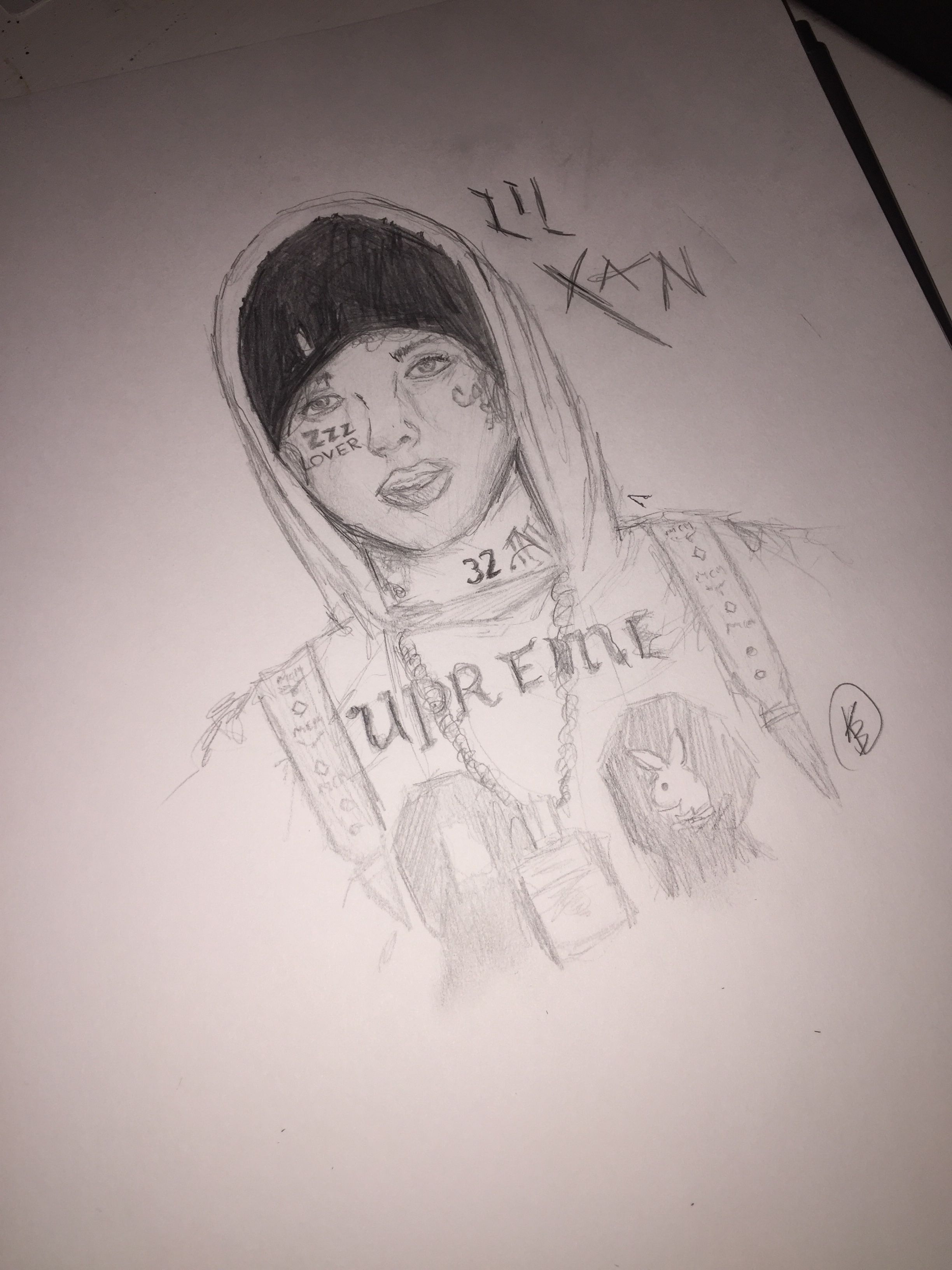 Lil Xan Drawing Picture