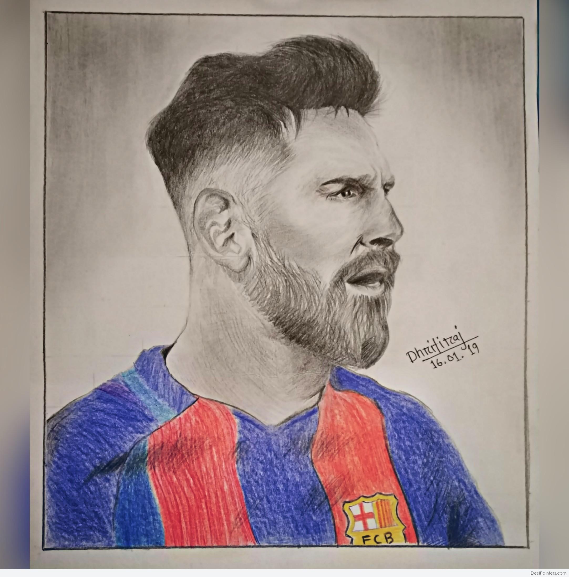 Lionel Messi Art Drawing