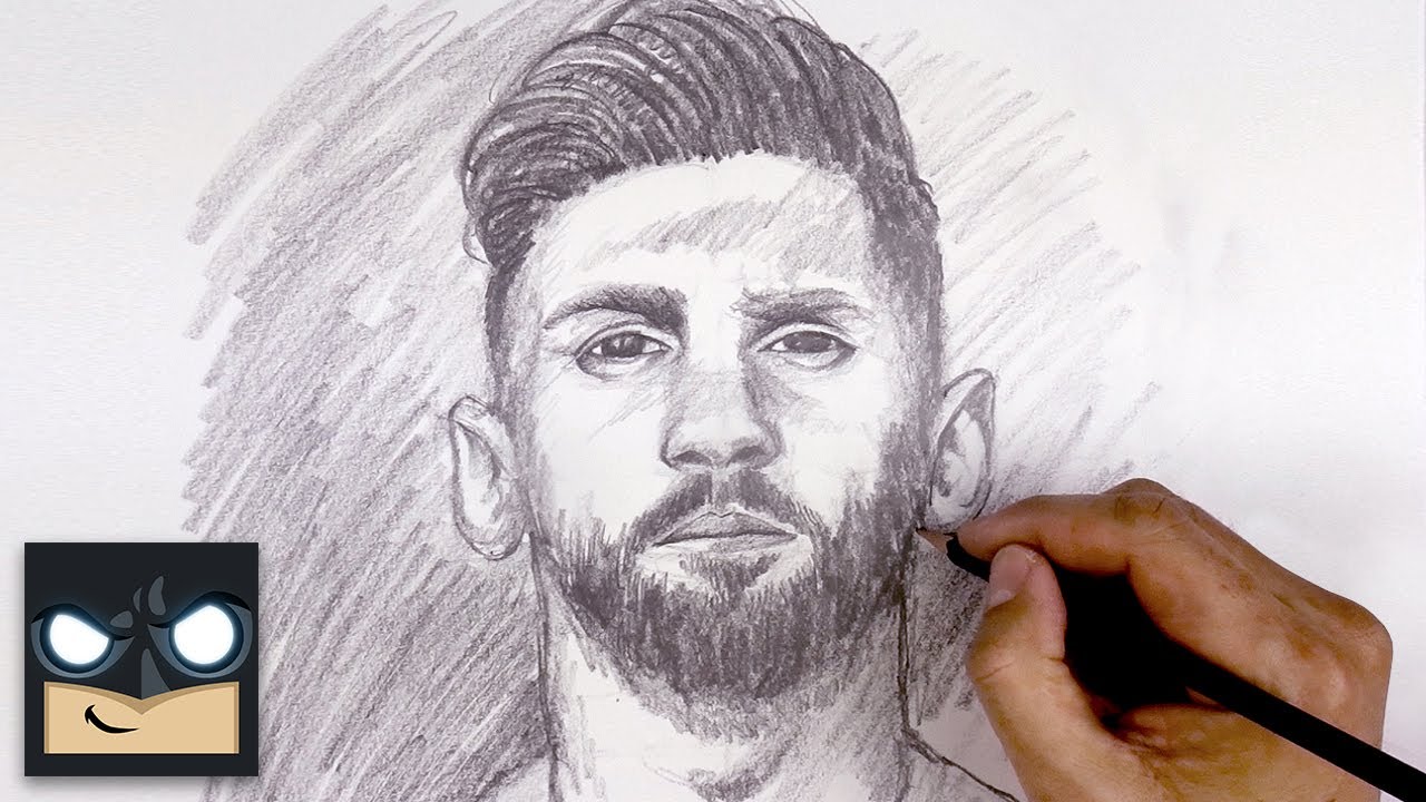 Lionel Messi Drawing Art
