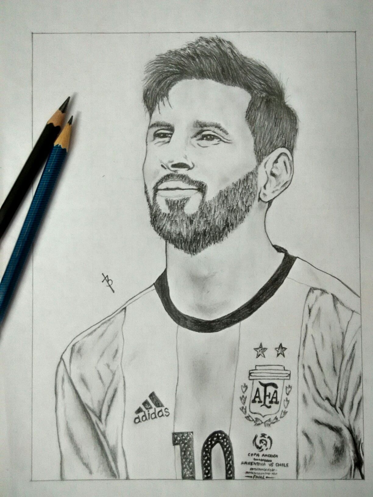 Lionel Messi Drawing Creative Art