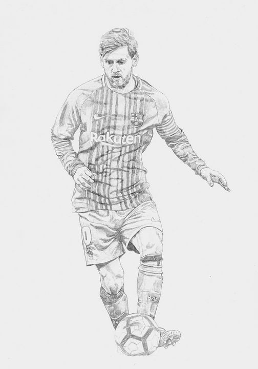 Lionel Messi Drawing Images