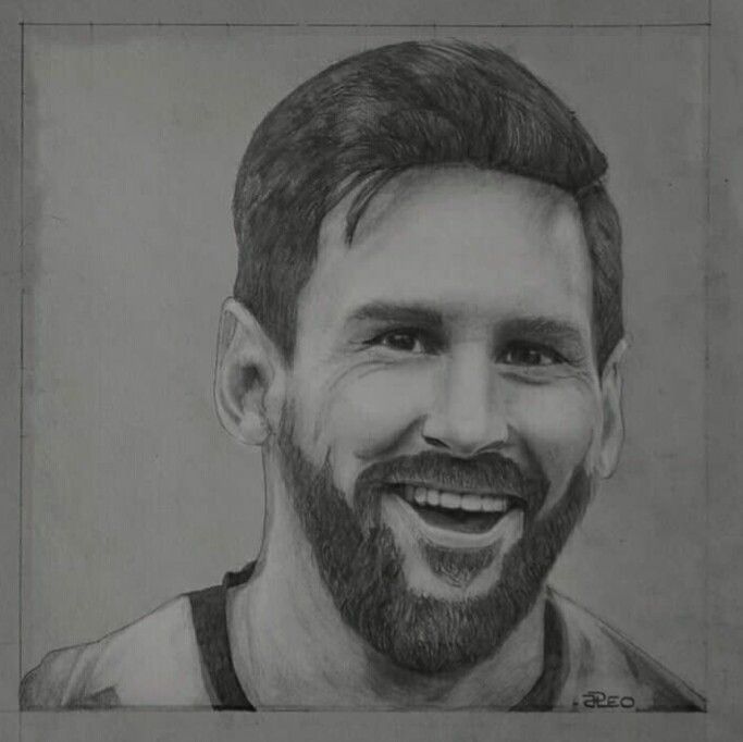 Lionel Messi Drawing Fine Art Print Portrait Art Signed, 48% OFF