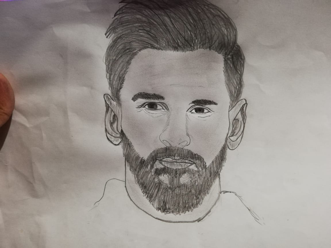 Lionel Messi Drawing Pics