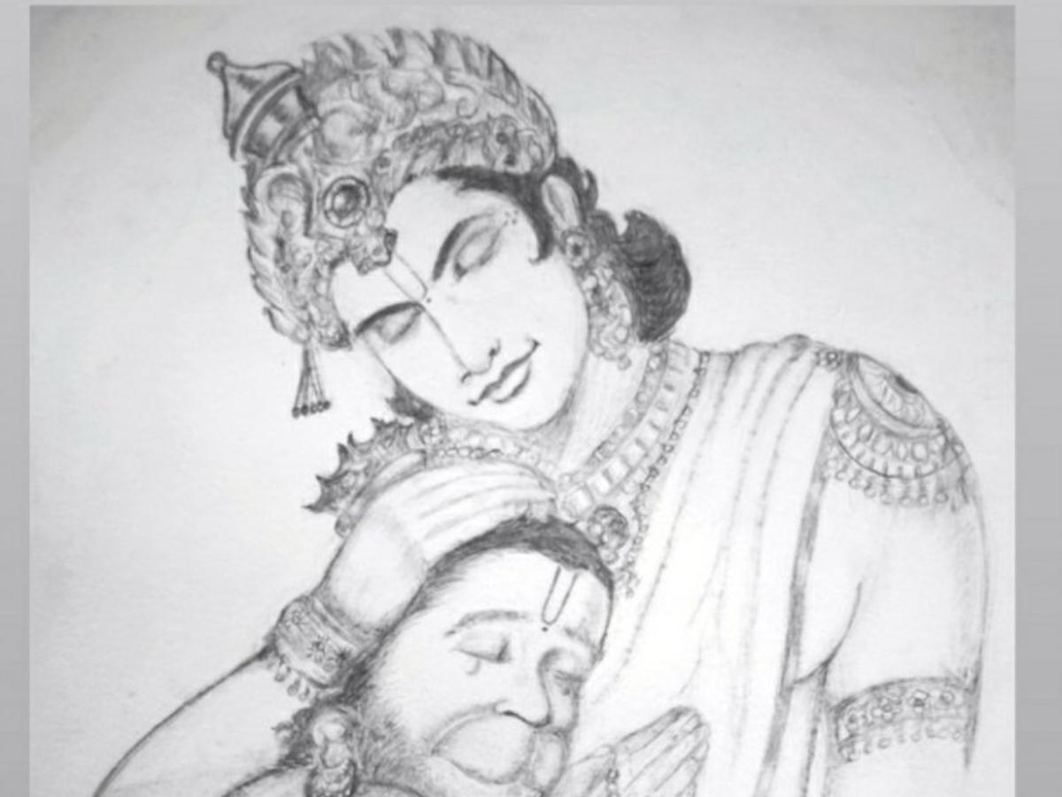 ArtStation - Lord Hanuman Sketching