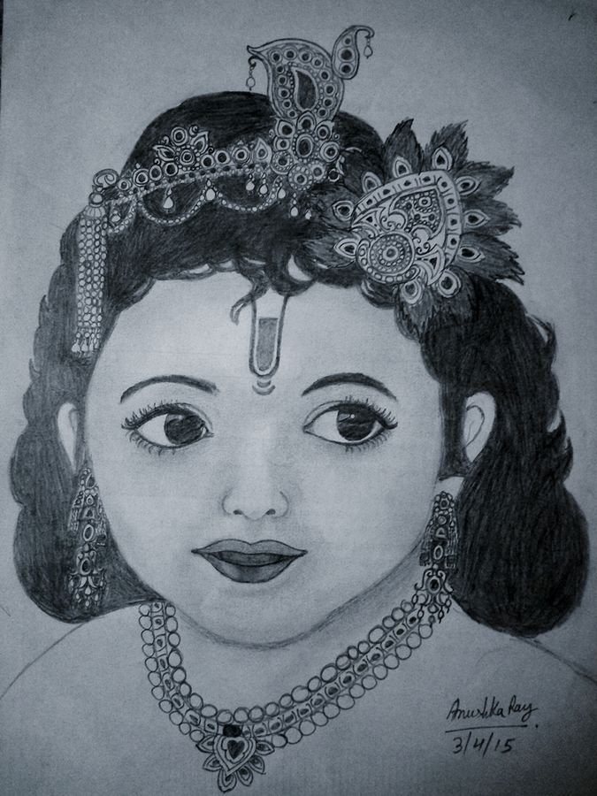 Lord Krishna Drawing Amazing