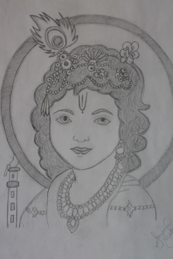 Lord Krishna Drawing Best