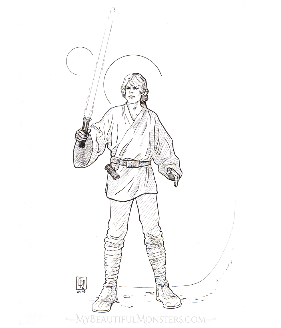 Luke Skywalker Drawing Photo