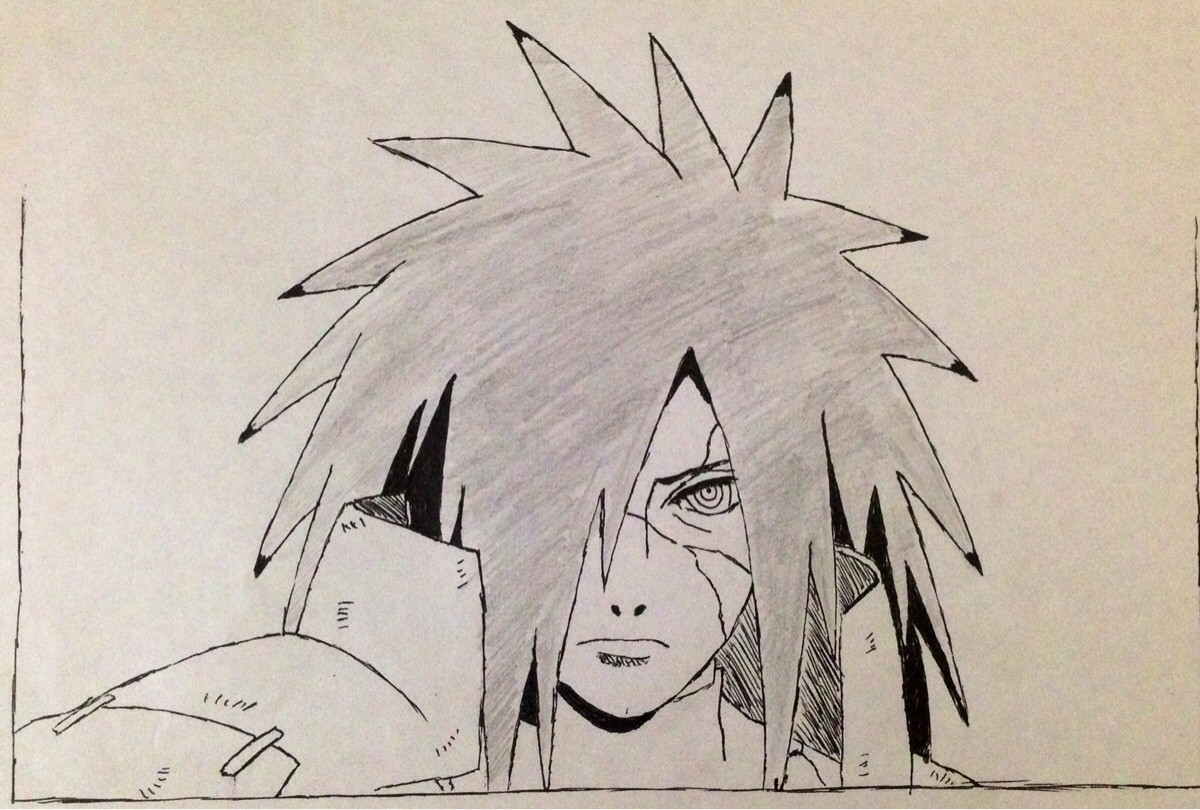 Madara Uchiha Drawing Picture