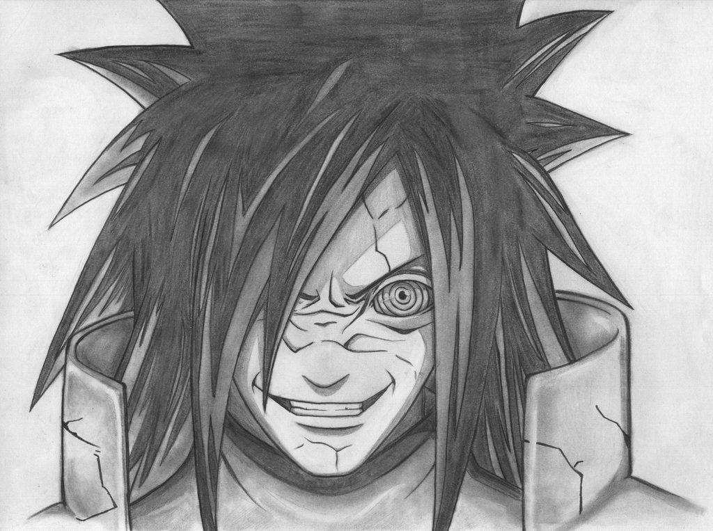 Madara Uchiha Drawing Sketch